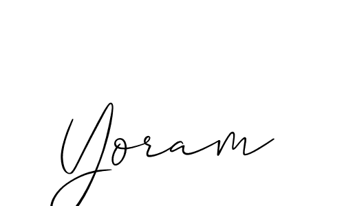 Make a beautiful signature design for name Yoram. Use this online signature maker to create a handwritten signature for free. Yoram signature style 2 images and pictures png