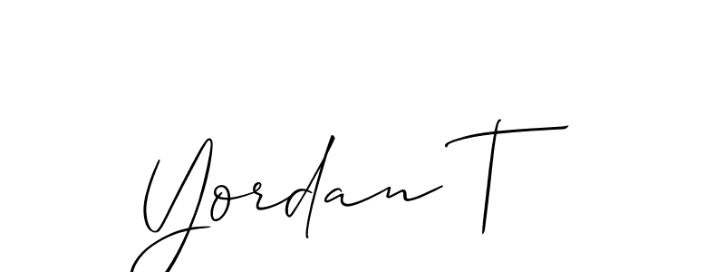 Best and Professional Signature Style for Yordan T. Allison_Script Best Signature Style Collection. Yordan T signature style 2 images and pictures png