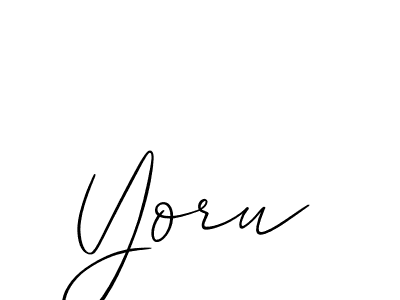 Also we have Yoru name is the best signature style. Create professional handwritten signature collection using Allison_Script autograph style. Yoru signature style 2 images and pictures png