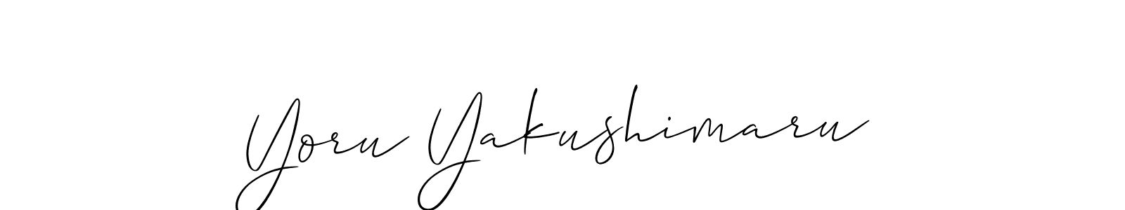 You should practise on your own different ways (Allison_Script) to write your name (Yoru Yakushimaru) in signature. don't let someone else do it for you. Yoru Yakushimaru signature style 2 images and pictures png