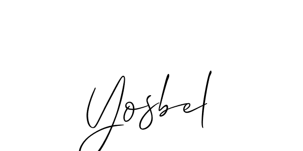 Make a beautiful signature design for name Yosbel. Use this online signature maker to create a handwritten signature for free. Yosbel signature style 2 images and pictures png