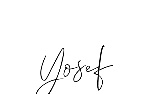 Create a beautiful signature design for name Yosef. With this signature (Allison_Script) fonts, you can make a handwritten signature for free. Yosef signature style 2 images and pictures png