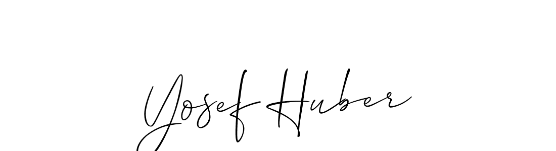 Make a beautiful signature design for name Yosef Huber. Use this online signature maker to create a handwritten signature for free. Yosef Huber signature style 2 images and pictures png