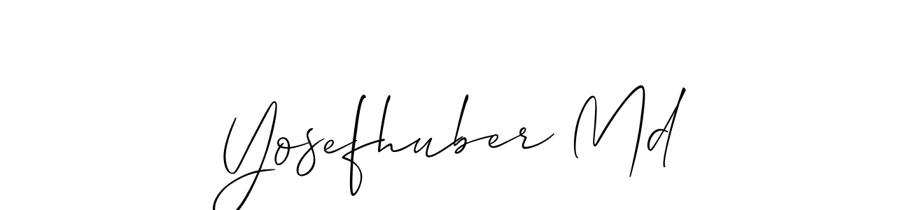 Also You can easily find your signature by using the search form. We will create Yosefhuber Md name handwritten signature images for you free of cost using Allison_Script sign style. Yosefhuber Md signature style 2 images and pictures png