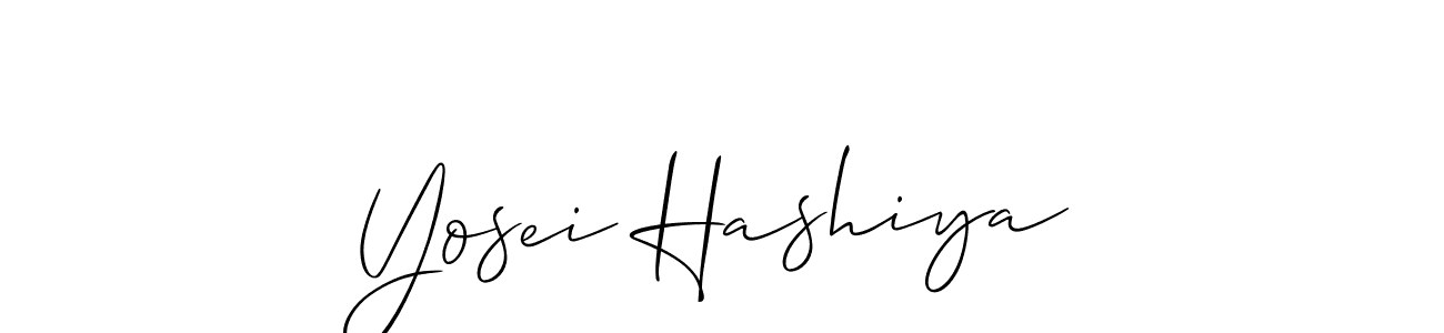 Also You can easily find your signature by using the search form. We will create Yosei Hashiya name handwritten signature images for you free of cost using Allison_Script sign style. Yosei Hashiya signature style 2 images and pictures png