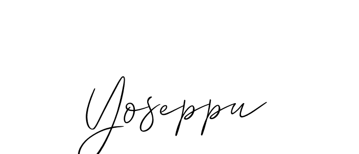 Create a beautiful signature design for name Yoseppu. With this signature (Allison_Script) fonts, you can make a handwritten signature for free. Yoseppu signature style 2 images and pictures png