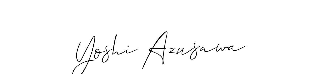 You can use this online signature creator to create a handwritten signature for the name Yoshi Azusawa. This is the best online autograph maker. Yoshi Azusawa signature style 2 images and pictures png