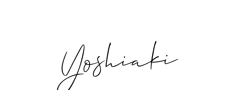 Make a beautiful signature design for name Yoshiaki. Use this online signature maker to create a handwritten signature for free. Yoshiaki signature style 2 images and pictures png