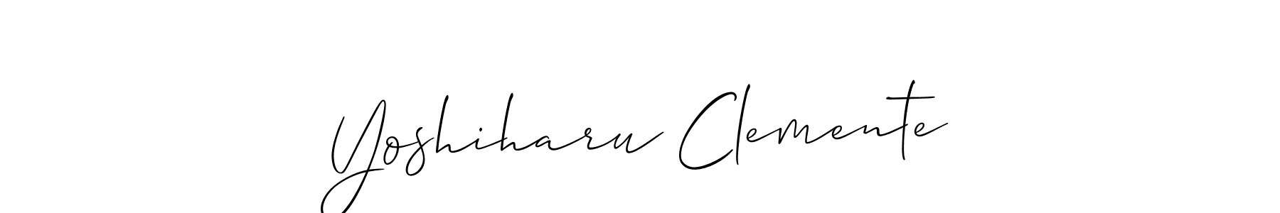 Best and Professional Signature Style for Yoshiharu Clemente. Allison_Script Best Signature Style Collection. Yoshiharu Clemente signature style 2 images and pictures png