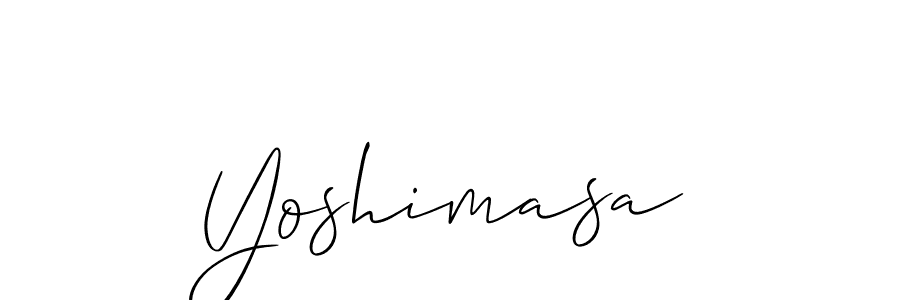 Make a short Yoshimasa signature style. Manage your documents anywhere anytime using Allison_Script. Create and add eSignatures, submit forms, share and send files easily. Yoshimasa signature style 2 images and pictures png