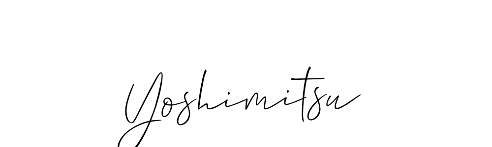 How to Draw Yoshimitsu signature style? Allison_Script is a latest design signature styles for name Yoshimitsu. Yoshimitsu signature style 2 images and pictures png