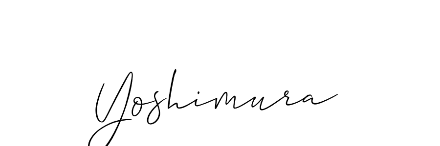 Also we have Yoshimura name is the best signature style. Create professional handwritten signature collection using Allison_Script autograph style. Yoshimura signature style 2 images and pictures png