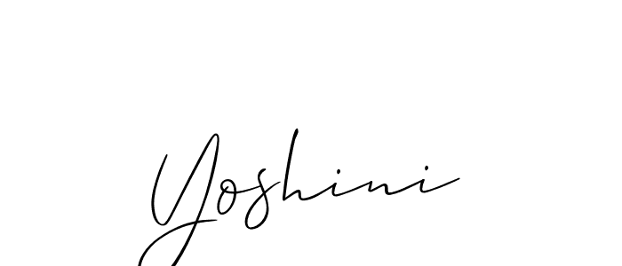 Make a beautiful signature design for name Yoshini. Use this online signature maker to create a handwritten signature for free. Yoshini signature style 2 images and pictures png