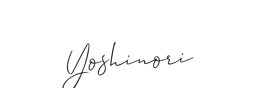 Also we have Yoshinori name is the best signature style. Create professional handwritten signature collection using Allison_Script autograph style. Yoshinori signature style 2 images and pictures png