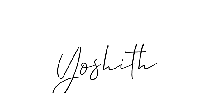 It looks lik you need a new signature style for name Yoshith. Design unique handwritten (Allison_Script) signature with our free signature maker in just a few clicks. Yoshith signature style 2 images and pictures png