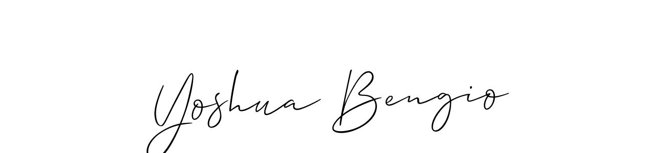 Allison_Script is a professional signature style that is perfect for those who want to add a touch of class to their signature. It is also a great choice for those who want to make their signature more unique. Get Yoshua Bengio name to fancy signature for free. Yoshua Bengio signature style 2 images and pictures png