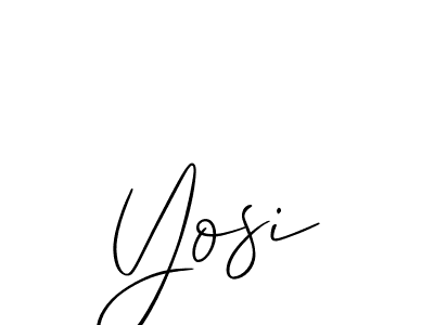 Yosi stylish signature style. Best Handwritten Sign (Allison_Script) for my name. Handwritten Signature Collection Ideas for my name Yosi. Yosi signature style 2 images and pictures png