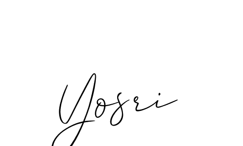 if you are searching for the best signature style for your name Yosri. so please give up your signature search. here we have designed multiple signature styles  using Allison_Script. Yosri signature style 2 images and pictures png