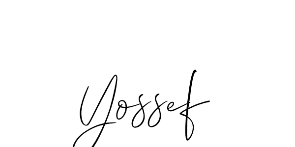 Make a beautiful signature design for name Yossef. Use this online signature maker to create a handwritten signature for free. Yossef signature style 2 images and pictures png