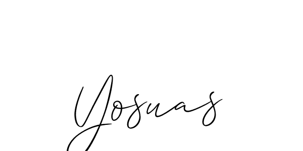 Make a short Yosuas signature style. Manage your documents anywhere anytime using Allison_Script. Create and add eSignatures, submit forms, share and send files easily. Yosuas signature style 2 images and pictures png