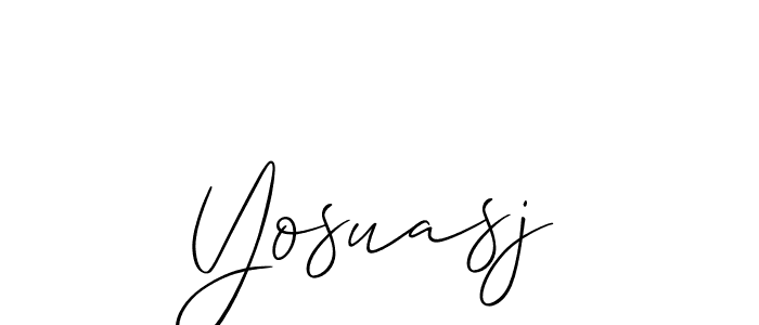 if you are searching for the best signature style for your name Yosuasj. so please give up your signature search. here we have designed multiple signature styles  using Allison_Script. Yosuasj signature style 2 images and pictures png