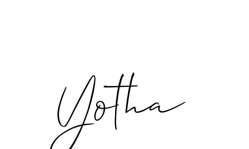Also You can easily find your signature by using the search form. We will create Yotha name handwritten signature images for you free of cost using Allison_Script sign style. Yotha signature style 2 images and pictures png