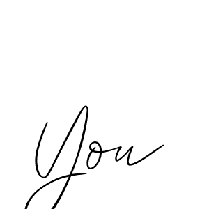 Make a beautiful signature design for name You. With this signature (Allison_Script) style, you can create a handwritten signature for free. You signature style 2 images and pictures png