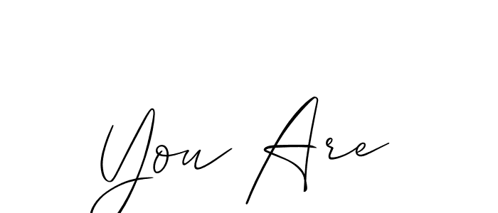 Check out images of Autograph of You Are name. Actor You Are Signature Style. Allison_Script is a professional sign style online. You Are signature style 2 images and pictures png