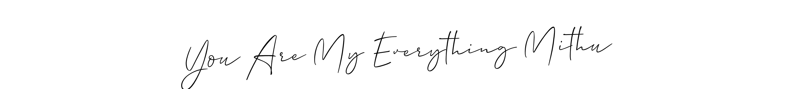 Create a beautiful signature design for name You Are My Everything Mithu. With this signature (Allison_Script) fonts, you can make a handwritten signature for free. You Are My Everything Mithu signature style 2 images and pictures png