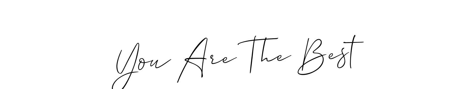 Use a signature maker to create a handwritten signature online. With this signature software, you can design (Allison_Script) your own signature for name You Are The Best. You Are The Best signature style 2 images and pictures png