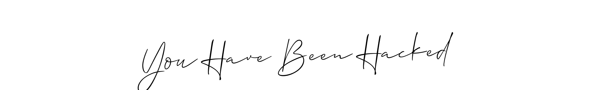 if you are searching for the best signature style for your name You Have Been Hacked. so please give up your signature search. here we have designed multiple signature styles  using Allison_Script. You Have Been Hacked signature style 2 images and pictures png