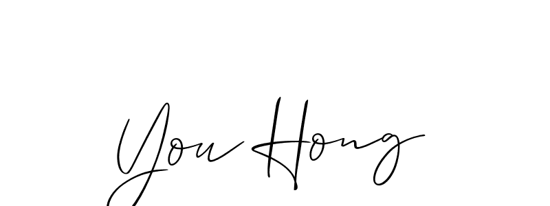 Use a signature maker to create a handwritten signature online. With this signature software, you can design (Allison_Script) your own signature for name You Hong. You Hong signature style 2 images and pictures png