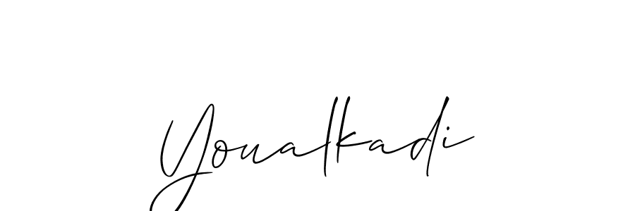 Best and Professional Signature Style for Youalkadi. Allison_Script Best Signature Style Collection. Youalkadi signature style 2 images and pictures png