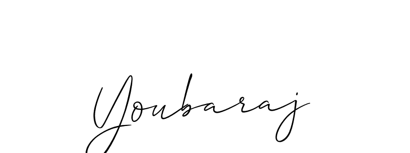 Create a beautiful signature design for name Youbaraj. With this signature (Allison_Script) fonts, you can make a handwritten signature for free. Youbaraj signature style 2 images and pictures png