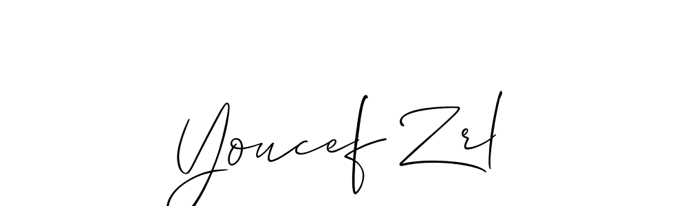 Allison_Script is a professional signature style that is perfect for those who want to add a touch of class to their signature. It is also a great choice for those who want to make their signature more unique. Get Youcef Zrl name to fancy signature for free. Youcef Zrl signature style 2 images and pictures png