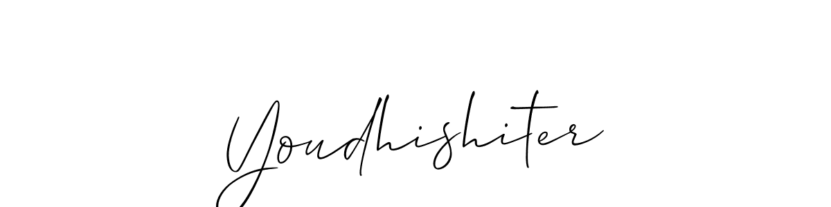 Similarly Allison_Script is the best handwritten signature design. Signature creator online .You can use it as an online autograph creator for name Youdhishiter. Youdhishiter signature style 2 images and pictures png