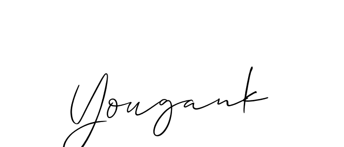 Best and Professional Signature Style for Yougank. Allison_Script Best Signature Style Collection. Yougank signature style 2 images and pictures png