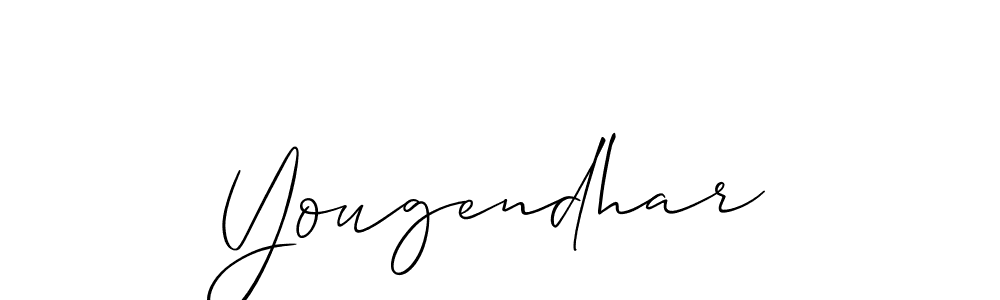 Design your own signature with our free online signature maker. With this signature software, you can create a handwritten (Allison_Script) signature for name Yougendhar. Yougendhar signature style 2 images and pictures png