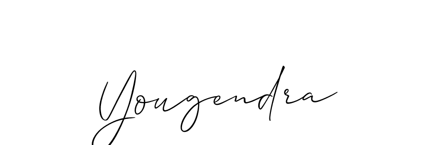 Also we have Yougendra name is the best signature style. Create professional handwritten signature collection using Allison_Script autograph style. Yougendra signature style 2 images and pictures png