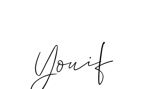 Create a beautiful signature design for name Youif. With this signature (Allison_Script) fonts, you can make a handwritten signature for free. Youif signature style 2 images and pictures png