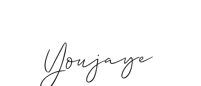 Youjaye stylish signature style. Best Handwritten Sign (Allison_Script) for my name. Handwritten Signature Collection Ideas for my name Youjaye. Youjaye signature style 2 images and pictures png