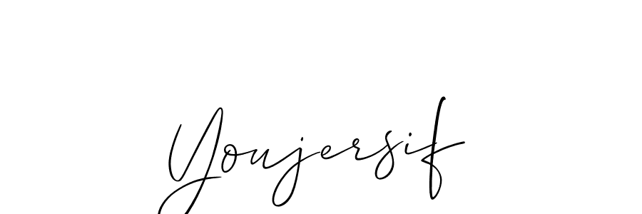 How to Draw Youjersif signature style? Allison_Script is a latest design signature styles for name Youjersif. Youjersif signature style 2 images and pictures png