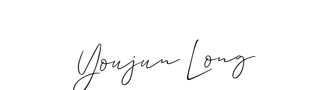 Also You can easily find your signature by using the search form. We will create Youjun Long name handwritten signature images for you free of cost using Allison_Script sign style. Youjun Long signature style 2 images and pictures png