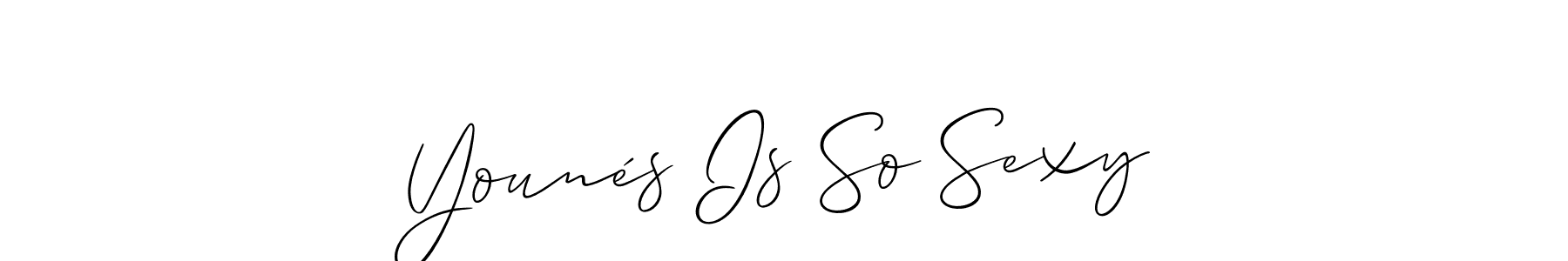 How to make Younés Is So Sexy signature? Allison_Script is a professional autograph style. Create handwritten signature for Younés Is So Sexy name. Younés Is So Sexy signature style 2 images and pictures png