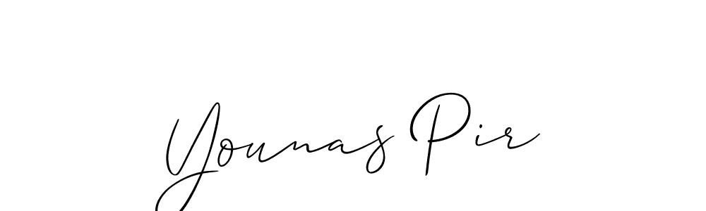 Younas Pir stylish signature style. Best Handwritten Sign (Allison_Script) for my name. Handwritten Signature Collection Ideas for my name Younas Pir. Younas Pir signature style 2 images and pictures png
