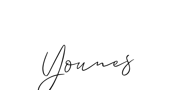 How to make Younes name signature. Use Allison_Script style for creating short signs online. This is the latest handwritten sign. Younes signature style 2 images and pictures png