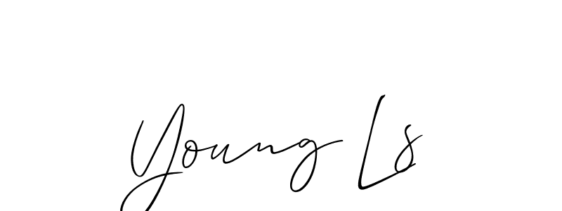Make a beautiful signature design for name Young Ls. With this signature (Allison_Script) style, you can create a handwritten signature for free. Young Ls signature style 2 images and pictures png