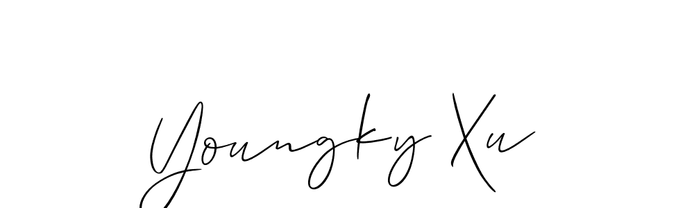 Also we have Youngky Xu name is the best signature style. Create professional handwritten signature collection using Allison_Script autograph style. Youngky Xu signature style 2 images and pictures png