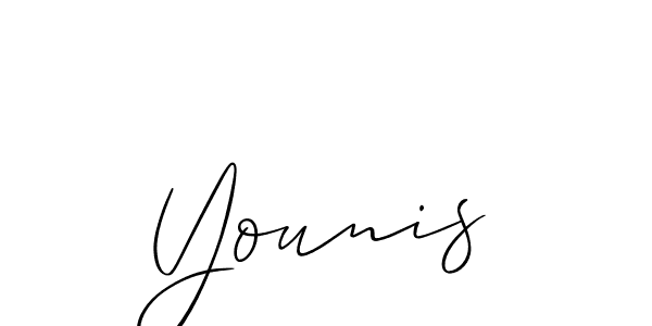 Best and Professional Signature Style for Younis. Allison_Script Best Signature Style Collection. Younis signature style 2 images and pictures png