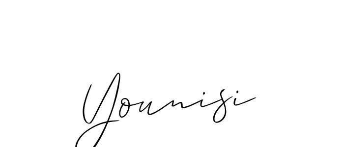 Best and Professional Signature Style for Younisi. Allison_Script Best Signature Style Collection. Younisi signature style 2 images and pictures png